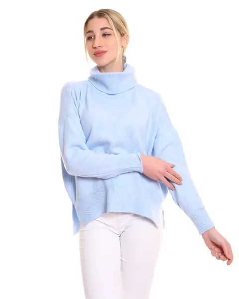 pull col roulé oversize