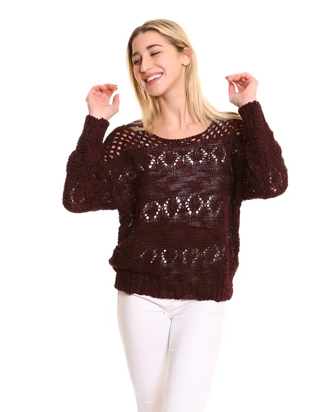 pull en maille ajourée