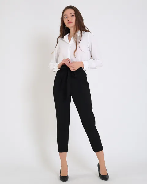 pantalon noir avec ceinture